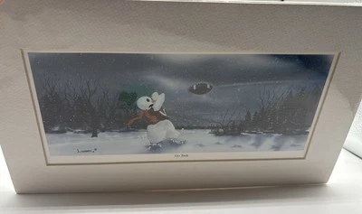 Dan Larsen Va tech Hokies Football Snowman Print - Image 1 of 4