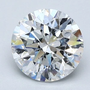 Zertifikat AGI 3 Karat runder natürlicher abgebauter Diamant lose D Farbe SI1 Reinheit - Bild 1 von 2