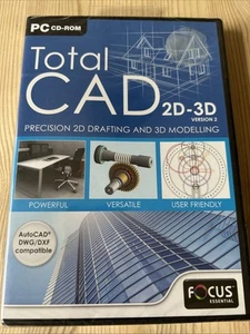 Total CAD 2D 3D Version 2 Focus Essential PC CD ROM #515 Windows XP/Vista/7 2011 - Bild 1 von 6