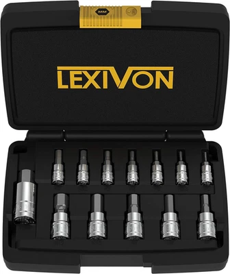 HEX Bit Socket Set, Premium S2 Alloy Steel | 13-Piece Metric 2Mm - 14Mm Set | En - Image 1 of 4