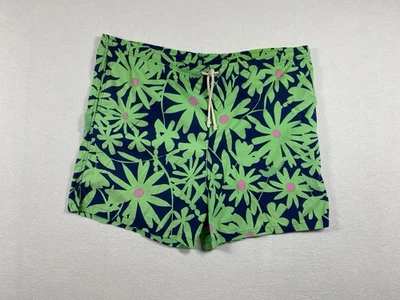 Мужские плавки Lilly Pulitzer Capri Trunk L зеленые с цветочным узором гавайские с сетчатой подкладкой - Изображение 1 из 4