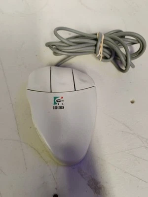 Vintage Logitech MouseMan Serial MousePort M-CQ38 Mechanical Ball Mouse Untested - Image 1 of 3