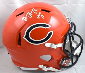 Brian Urlacher signierter Bears ALT 22 F/S Speed Helm mit HOF - Beckett W Hologramm - Bild 1 von 5