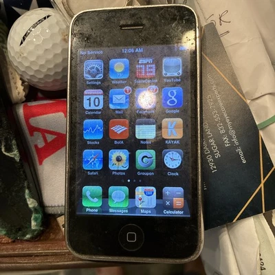 iPhone 3G 8 GB Negro (AT&T) A1241 (GSM) MB702LL iOS 4.1.0 probado y restablecido ¡Funciona! Foto 1 de 2