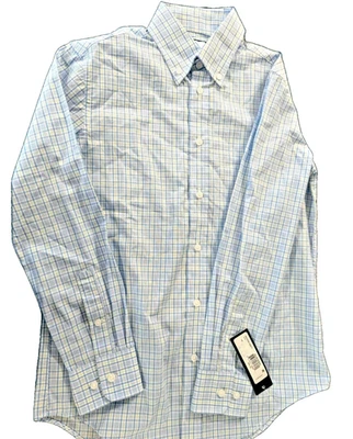 B by Brooks Brothers Boys Plaid Button-Down Shirt – Size 14R NWT - Image 1 of 4