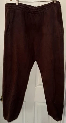 Pantalones deportivos Sean John para hombre 3XL marrón polar joggers cintura elástica bolsillos puños Foto 1 de 3