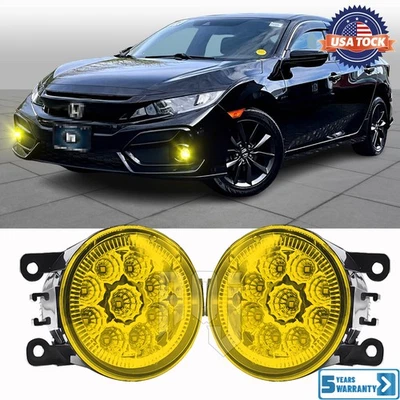 Par de luces antiniebla LED amarillas para POLICE INTERCEPTOR UTILITARIO 2013-2015 Foto 1 de 4