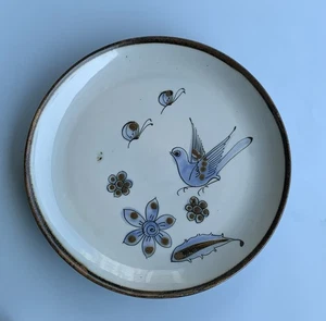 Ken Edwards El Palomar Mexico Round ServingPlate Stoneware Pottery Blue Bird 10" - Picture 1 of 9