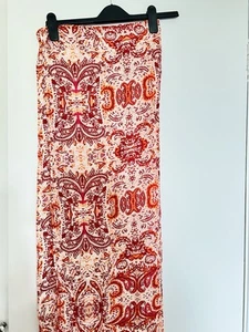 Duppata Chunni Hochzeit rot orange floral Tischläufer Stoff Deko Wandstück🌸 - Bild 1 von 7