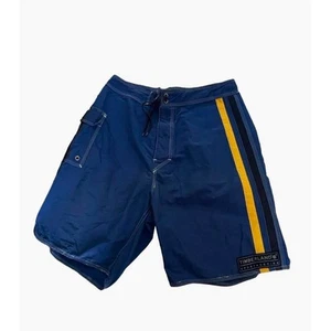 Timberland Boardshorts Herren M blau gelb Badehose Surf Kordelzug - Bild 1 von 6