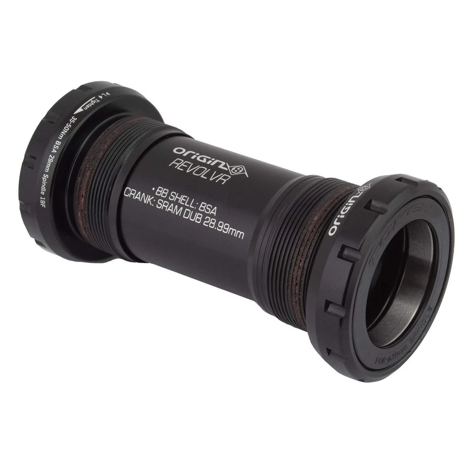 Origin8 Revolvr Dub Outboard Bottom Bracket, 68/73mm, ENG, Black Foto 1 de 1