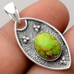 Kupfer Grün Türkis - Arizona 925 Sterling Silber Anhänger Schmuck P-1524 - Bild 1 von 5
