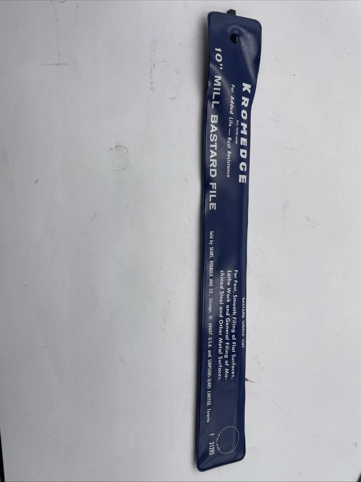 Sears Craftsman 9 231264  10" Mill File Single Cut - Bastard Cut  #15 Vintage - Image 1 of 4