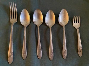 Cucharas y tenedores Tudor Plate Oneida Community Silver Plate - 6 piezas - Queen Bess - Imagen 1 de 8