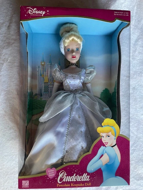 Disney 2003 Brass Key Cinderella Porcelain Keepsake Doll