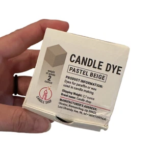 NEW Candle Dye Pastel Beige 2 Oz - Dye For Paraffin Or Wax Candle Shop - Picture 1 of 3