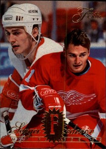 1994-95 Flair Red Wings Hockey Card #215 Sergei Fedorov