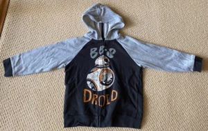 Star Wars Licensed Boys BB-8 Droid Hoodie Jacket with Hood Size 7 - Picture 1 of 2