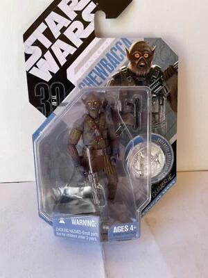 Star Wars Hasbro Chewbacca Concept McQuarrie 30 aniversario plata sin usar, en caja Foto 1 de 4