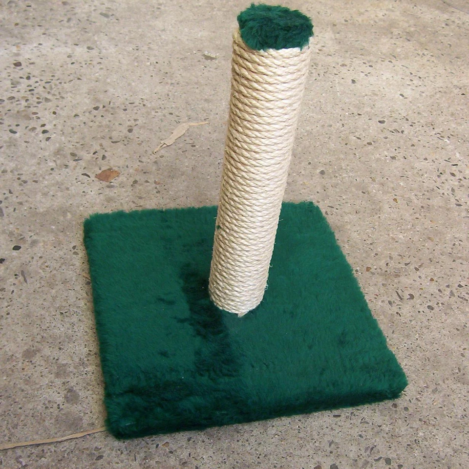 CATIT - HAGEN * Kratzbaum / Kratzstamm mit Bodenplatte für Katzen in grün + Überraschung