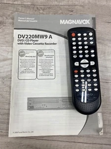 Mando a distancia MAGNAVOX NB677 de repuesto para reproductor combinado de DVD VCR probado por equipos originales - Imagen 1 de 6