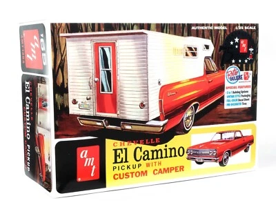 1:25 AMT Chevelle EL CAMINO Pickup Custom Camper PLASTIC MODEL KIT *SEALED* - Image 1 of 3