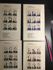 #2216-19..PRESIDENTIAL SHEETS(4)…MNH. REF#JP3 - Picture 1 of 7