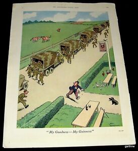 Guinness Beer 1943 Advertisement Troop Convoy Raid On Tavern World War Ii