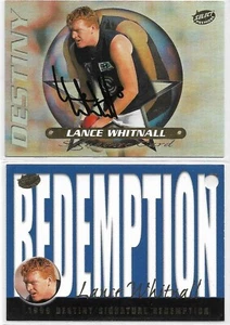 1999 Select Premiere Destiny Signature (DS3) Lance WHITNALL Carlton 213/280 - Picture 1 of 1