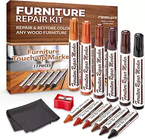 Wood Scratch Repair Kit Markers - Set of 13 - Scratch & Stain Markers, Furniture - Picture 1 of 12