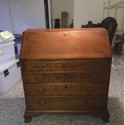 Antique Early American Secretary Desk Cover