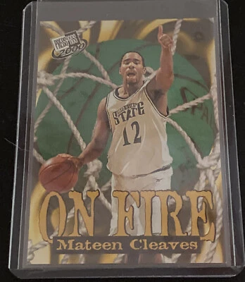 2000 Press Pass On Fire INSERT #OF5 - Mateen Cleaves RC Michigan State - Image 1 of 2