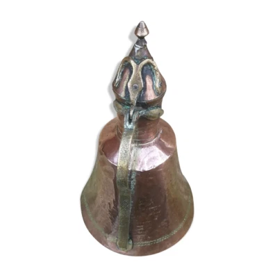 Gourde ancienne de vigneron cuivre - Photo 1/4