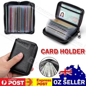 Mini Leather 22 card Wallet Business Case Purse Credit Card Holder VIC - Picture 1 of 11