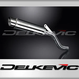 Yamaha XT600E 1990-1995 Delkevic Slip On 14" Round Stainless Exhaust Muffler Kit - Picture 1 of 5