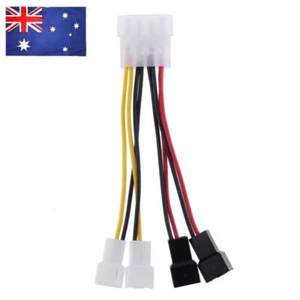 1pcs 4-Pin to 3-Pin fan Power Cable Adapter Connector 12v*2 / 5v*2 - Afbeelding 1 van 12