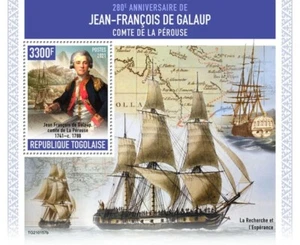 Togo - Jean-Francois de Galaup 2021 - Hoja de recuerdo de estampillas - TG210157b - Imagen 1 de 1