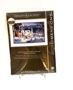 Cross Stitch Kit Gold Collection Seal ed Winter's Hush Holiday #70-08862 16x10 - Picture 1 of 3