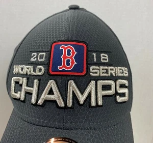 Boston Red Sox 2018 World Series Champs Hat/Cap New Era 39 Thirty Adjustable 21F - Picture 1 of 6