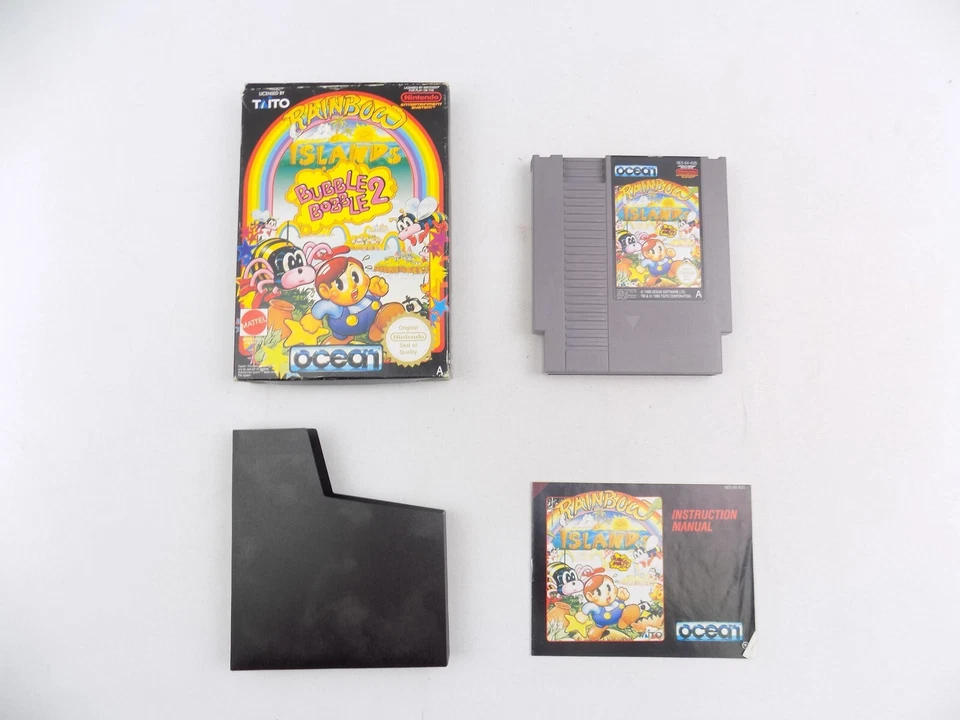 Boxed Nintendo Entertainment NES Rainbow Islands Bubble Bobble 2 - Inc Manual... - Image 1 of 3