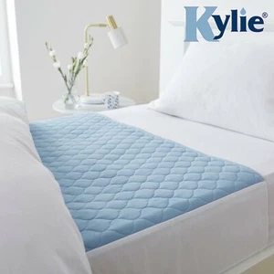 Kylie2 Blue, Reusable Incontinence Waterproof Mattress protector set, Single Bed - Picture 1 of 11