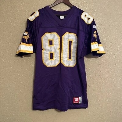 Camiseta cosida auténtica vintage Wilson Chris Carter Minnesota Vikings talla grande Foto 1 de 4