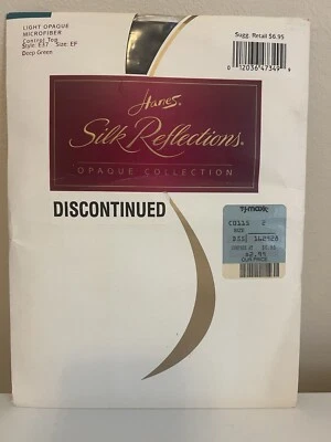 Medias Hanes Silk Reflections Microfibra Opaca Verde Profundo EF Control Top E37 Foto 1 de 4