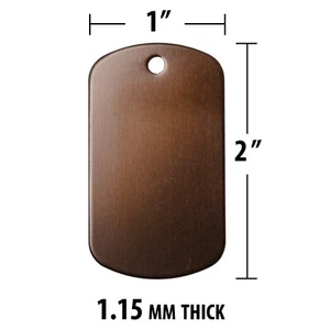 Rectangle Shape Pet ID Tags, Dog Tags, 12 Colors to Choose, (PREMIUM ALUMINUM) - Picture 1 of 38