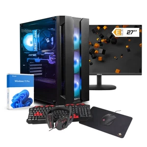 Gamer PC Set Intel i7-14700, RTX5060, 32GB RAM, 1TB SSD, 27" Monitor Bundle - Bild 1 von 8