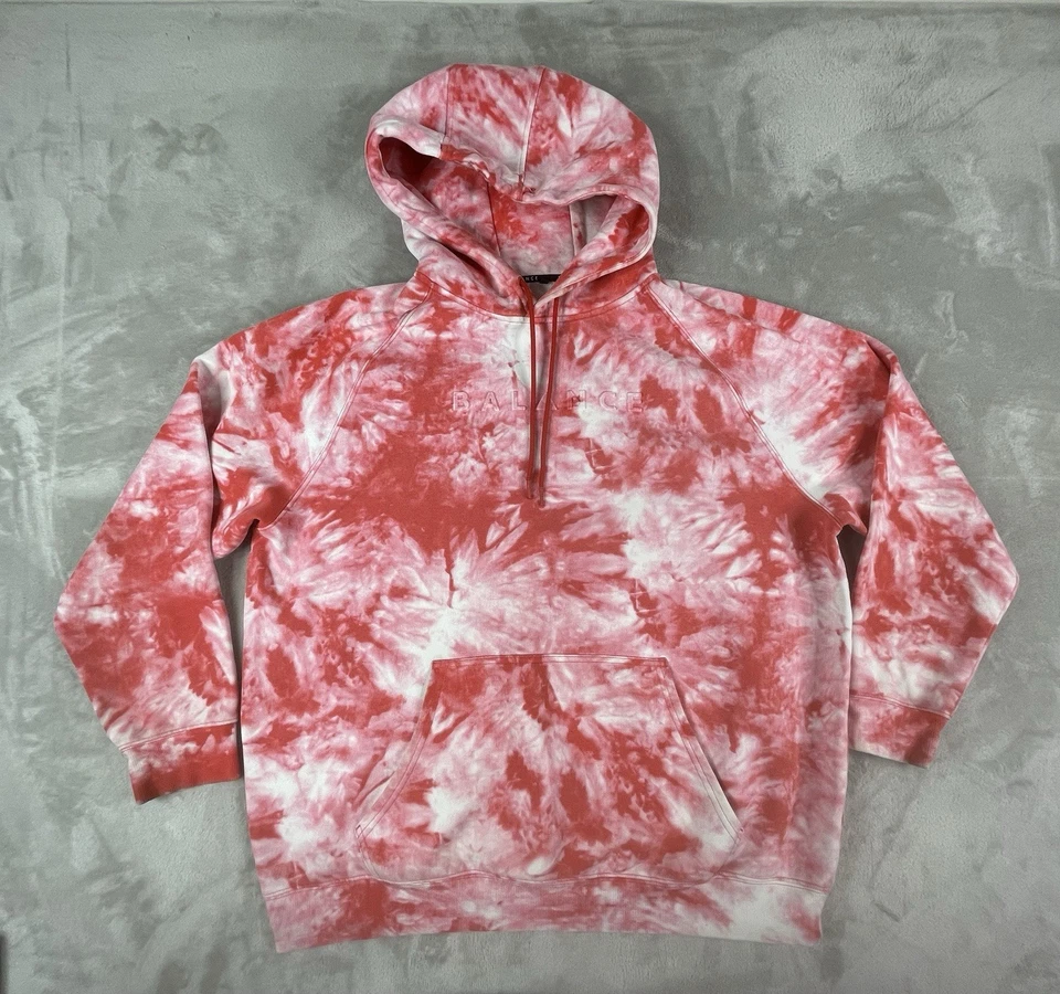 Balance Athletica Para Mujer L Gran Tamaño Tie-Dye Sudadera con Capucha Rosa M Pullover Sudadera Foto 1 de 4