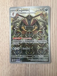 Kingambit 220/198 Pokémon Scarlet & Violet Illustration Rare Full Art Holo NM - Picture 1 of 2