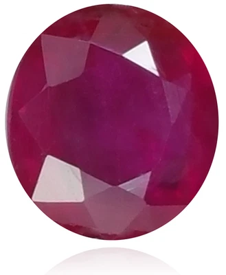 🔴 Natural Ruby 5x4.3mm Oval 🔴 - Image 1 of 3