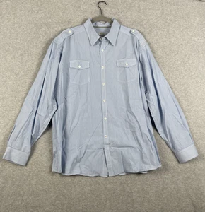J.Peterman Utility Button Up Shirt Mens Size 2XL Epaulet Shoulder Safari Rugged - Picture 1 of 10