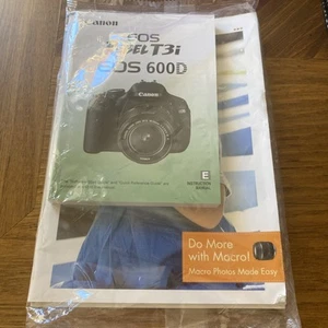 Canon EOS EOS 600DDigital Camera Instruction Manual, Pocket Guide Spanish Sealed - Picture 1 of 2